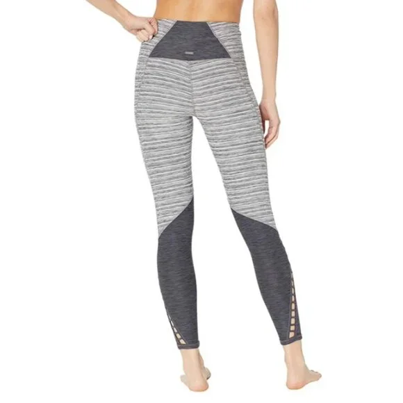 prAna Bohemio 7/8 Leggings Women's Size Small Gray Black - Picture 2 of 12